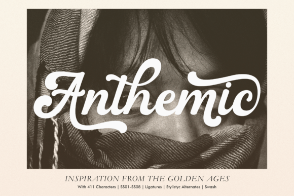 Anthemic Typeface: Vintage Charm Meets Dynamic Design