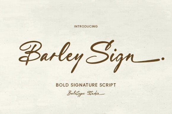 Barley Sign: A Strategic Approach to Handwritten Branding