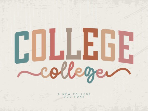 College Duo: A Dynamic Serif Font for Bold Branding