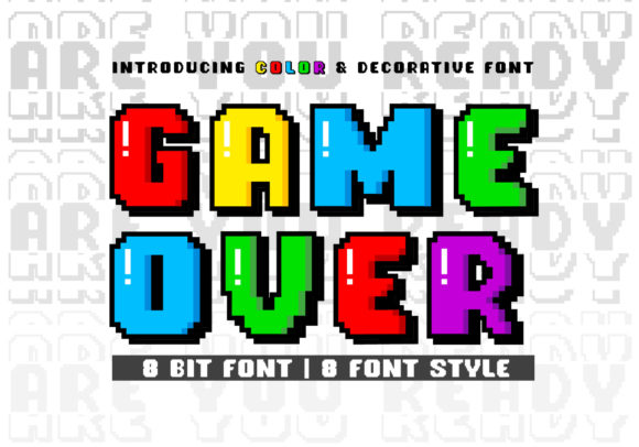Game Over: A Colorful Font for Creative Projects