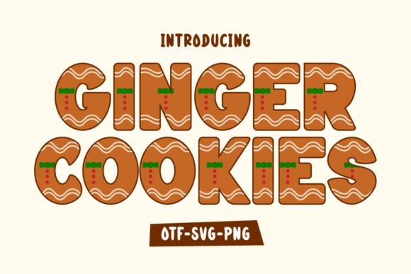 Ginger Cookies: A Festive Font with a Handcrafted Feel