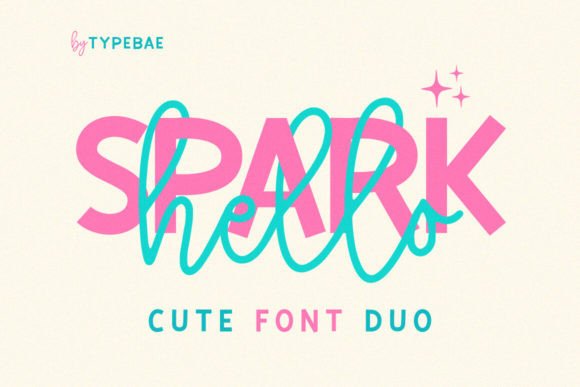 Hello Spark Duo: The Perfect Blend of Cute Script and Sans-Serif