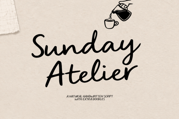 Infuse Your Creative Vision with Sunday Atelier: A Naturally Crafted Script Font