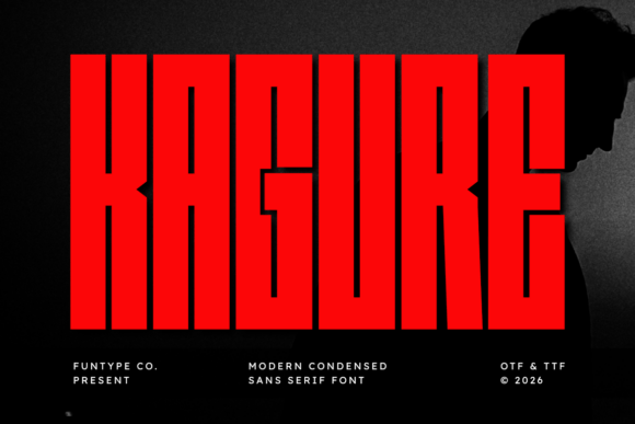 Kagure: A High-Impact Condensed Sans Serif for Modern Branding