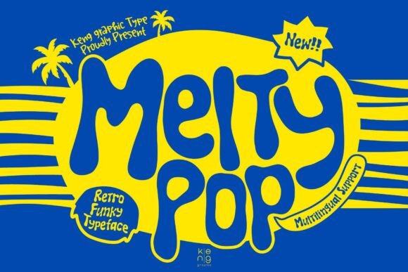 Melty Pop: The 70s-Inspired Font for Retro Charm