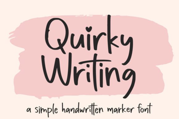 Quirky Writing: A Balanced Guide to This Playful Handwritten Font