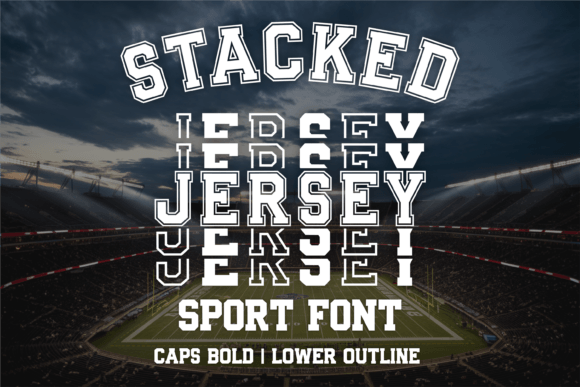 Stacked Jersey Font: A Bold Asset for Modern Branding
