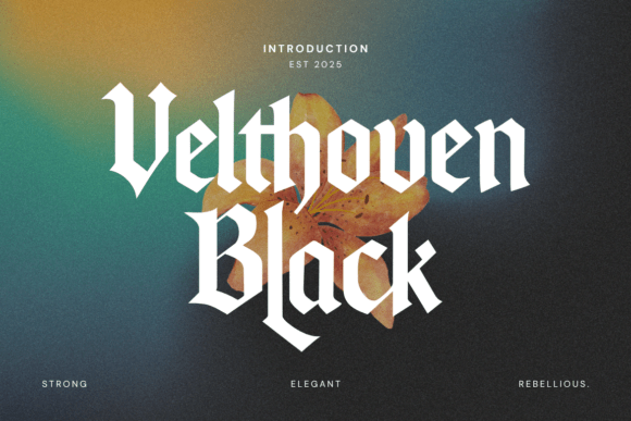 Velthoven Black: A Modern Blackletter Typeface for Bold Design