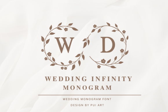 Wedding Infinity Monogram: Elegant Typography for Celebrations